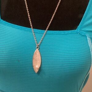 Vantel pearls Silver long Necklace